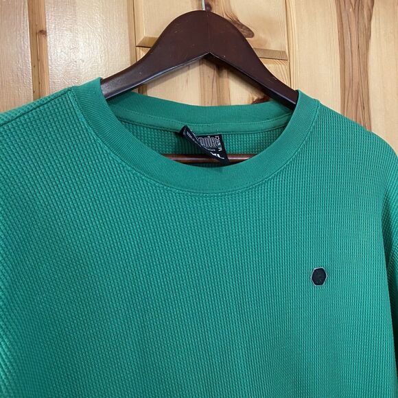 Southpole Shirt Men's XL Green Thermal Waffle Knit LS Authentic Collection - Picture 2 of 7